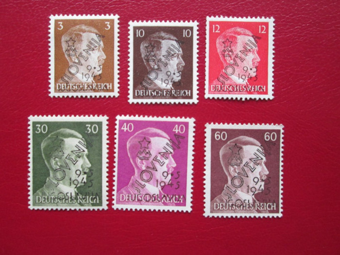 GERMANIA SLOVENIA 1945 SERIE NEUZATA