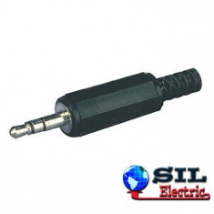 Conector jack stereo 3.5mm tata,montare prin sudare foto