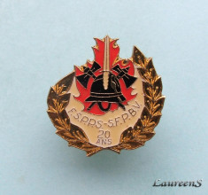 Insigna Pin - Pompieri Belgia / 20 Ans foto