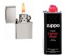 Bricheta Tip Zippo Argintie + Benzina Zippo - Reincarcabila, Stil Zippo