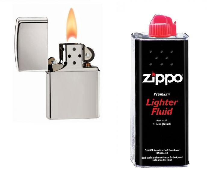 Bricheta imitatie Zippo + benzina zippo