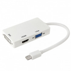 Adaptor digital Mini DisplayPort - HDMI VGA DVI Apple MacBook foto