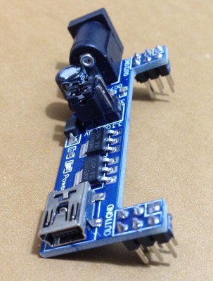 MB102 breadboard power supply module 3.3V 5V for solderless (mini USB) (m.1174) foto