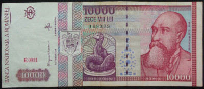 Bancnota 10000 LEI - ROMANIA, anul 1994 * cod 143 = Seria E 0011 - 169279 foto