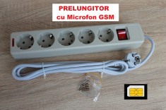 Prelungitor Spion/Spy cu Microfon GSM cu Activare Vocala, Transmitere Nelimitata foto