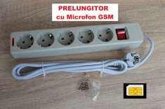 Prelungitor Spion/Spy cu Microfon GSM cu Activare Vocala, Transmitere Nelimitata foto