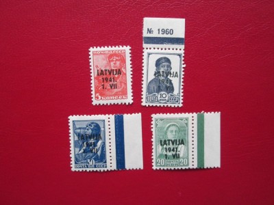 GERMANIA OCUPATIE/LETONIA 1941 SERIE=MNH foto
