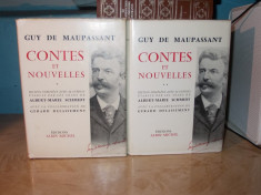 GUY DE MAUPASSANT - CONTES ET NOUVELLES ( 2 VOL. ) - ALBIN MICHEL - 1967/1970 foto