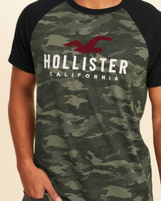 Tricou Hollister camo mas L-Lichidare stoc!!