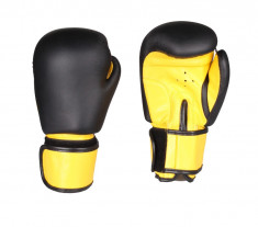 Fighter Manusi box negru-galben 10 oz foto