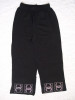 Colanti Dama 3/4 Negri Sport Casual cu Accesorii Metalice Argintii. Pantaloni Trei Sferturi Mulati, Vascoza Elastan. Marimi L, XL