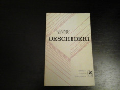 Deschideri - Leonid Dimov, Editura Cartea Romaneasca, 1972, 65 pag foto
