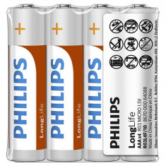 Baterii Philips LongLife AAA 4-FOIL W/ STICKER foto