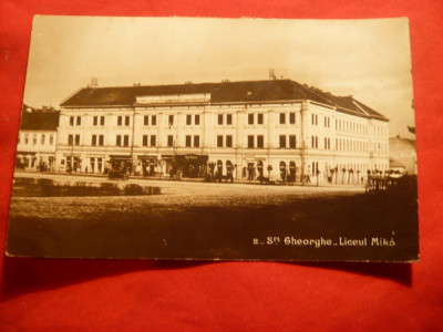 Ilustrata Sfantu Gheorghe -Liceul Miko circulat 1933 foto