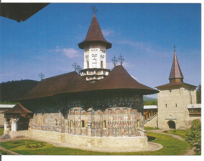(A) carte postala(ilustrata)-SUCEAVA-Manastirea Sucevita