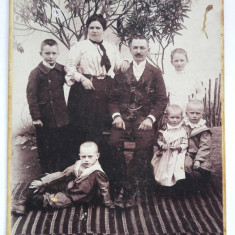 Fotografie veche, 1903, Emil Bernard Fotograf, Temesvar Timisoara, familie