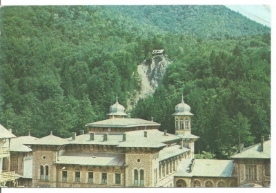 (A) carte postala(ilustrata)-SLANIC MOLDOVA-Cazinoul si cabana de pe Dobru foto