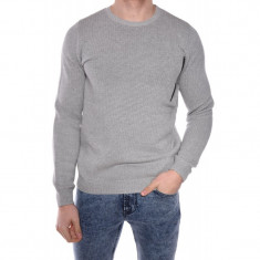 Pulover Barbati Jack&amp;amp;Jones Jcowatt Knit Crew Neck Light Grey Melange foto