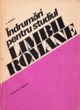 &Icirc;ndrumări pentru studiul limbii rom&acirc;ne