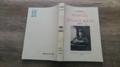 Manual de istoria artei - G. Oprescu/ volumul 2 foto