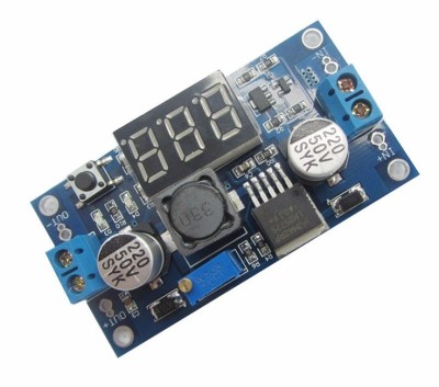 DC-DC converter step-up, IN: 3-34V, OUT:4-35V, (2.5A) LM2577 + voltmetru (DC809) foto