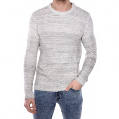 Pulover Barbati Jack&amp;amp;Jones Jjvpete Knit Crew Neck Grey Melange foto