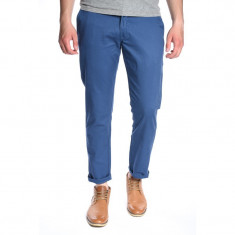 Pantaloni Bumbac Jack&amp;amp;Jones Bolton Edward Slim Fit Albastru foto