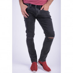 Blugi Bumbac Taiati Jack&amp;amp;Jones Glenn Original Akm 048 Slim Fit Negru foto