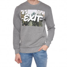 Bluza Barbati Jack&amp;amp;Jones Joroil Sweat Crew Neck Light Grey Melange foto