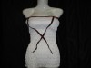 Bustiera Top Bluza Fusta Alba Cristale Elastica Italia S M L XL Tricot Versatil Dama Club Party Fashion