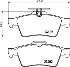 Set placute frana spate Mazda 5 fabricata incepand cu 02.2005 Textar cod 311- 2413701 foto