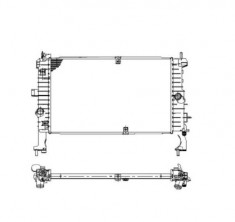 Radiator racire apa Opel Meriva 1.3 CDTI/ 1.7 DTI/ 1.7 CDTI (05.03-05.10) ITN cod 01-2346OL foto