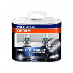 Bec Osram HB3 Night Breaker Unlimited (+110 lumina) 12V 60W cod 9005NBU / 9005NBUHCB foto
