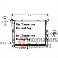 Radiator racire apa BMW 3 E90 320d VAN WEZEL cod 06002293 foto