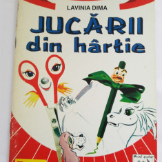 Jucarii din hartie - Lavinia Dima, 1998, Teora, carte copii, lucru manual