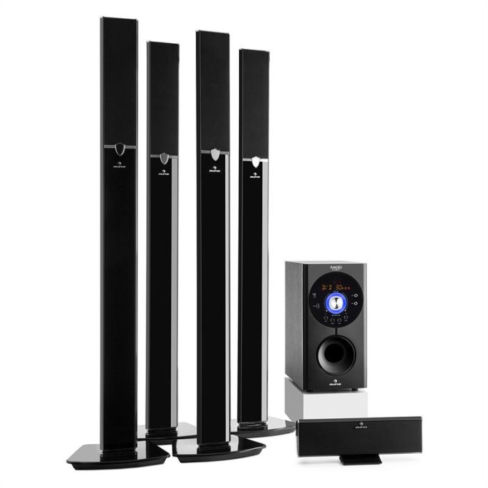 Auna Areal 653 Sistem surround pe 5.1 canale 145W RMS USB Bluetooth SD AUX incl. control de la distanță foto mare Auna Areal 653 Sistem surround pe 5.1 canale 145W RMS USB Bluetooth SD AUX incl. control de la distanță foto mare
