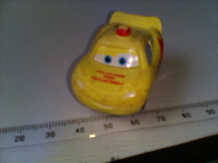 bnk jc Disney Pixar - Cars - masinuta Lightning McQueen - galbena