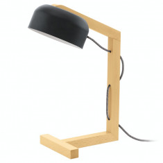 Lampa Birou Gizzera Negru-Natur 94036 foto