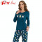 Pijama Dama Maneca/Pantalon Lung, Vienetta , Life Is Better With Cats, Cod 1401