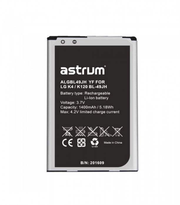 Acumulator LG BL-49JH, 1400mAh, LG K120 K4, Astrum