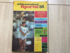 almanahul sportul 1986 almanah sport 86 fan fotbal hobby gimnastica tenis hobby foto