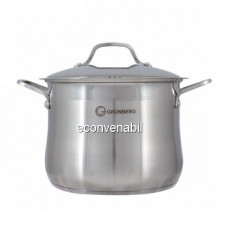 Oala Inox cu Capac 16.5 Litri Grunberg GR3130 foto