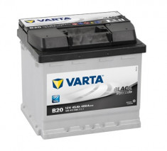 Acumulator baterie auto VARTA Black Dynamic 45 Ah 400A cu borne inverse cod 5454130403122 foto