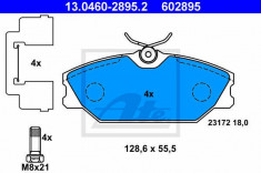 Set placute frana fata Renault Clio 2 II fabricat incepand cu 09.1998 ATE cod 13.0460-2895.2 foto