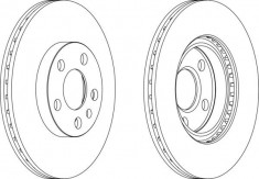 Disc frana fata ventilat Citroen Evasion fabricat in perioada 06.1994 - 07.2002 FERODO cod 790- DDF842 foto