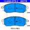 Set placute frana fata Nissan Murano fabricat incepand cu 08.2003 ATE cod 13.0460 -5778.2