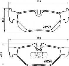 Set placute frana spate BMW X1 (E84) fabricat incepand cu 03.2009 Textar cod 336- 2392701 foto