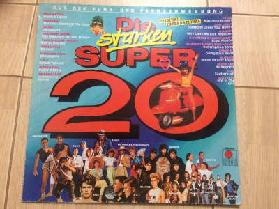Die Starken Super 20 1982 disc vinyl lp selectii muzica disco pop rock funk VG+ foto