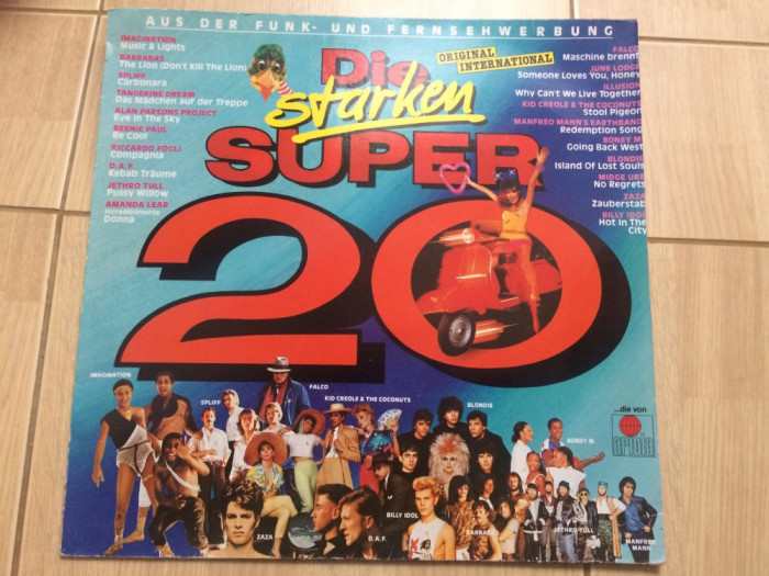 Die Starken Super 20 1982 disc vinyl lp selectii muzica disco pop rock funk VG+