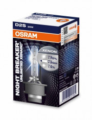 Bec Xenon Osram D2S Xenarc Night Breaker Unlimited (+70% lumina) 85V 35W cod 66240XNB foto